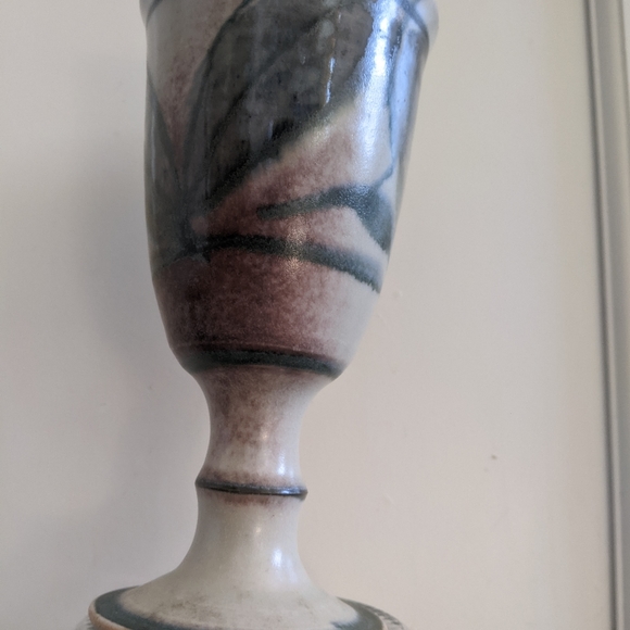 ROBIN HOPPER POTTERY GOBLET WINE GLASS CHOSIN POTTERY CANADA MADE - Picture 16 of 16